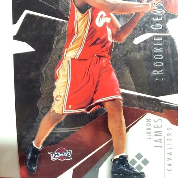 LEBRON James Upper Deck Black Diamond NBA Rookie Gems Card Large Size Promo - Picture 3 of 4